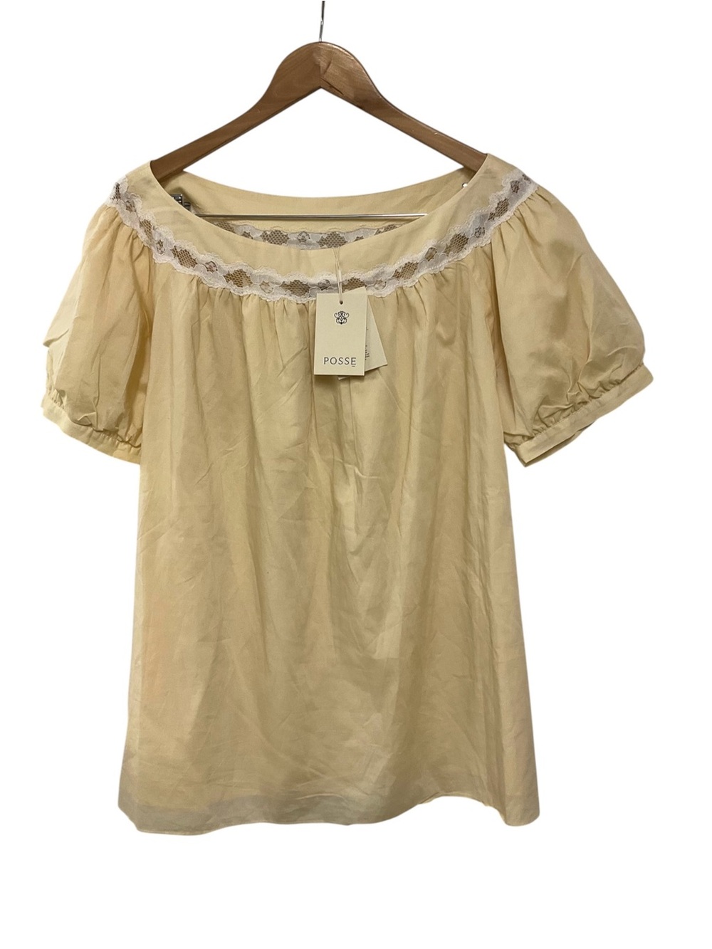 NWT Posse Marilyn Yellow Blouse Top XL